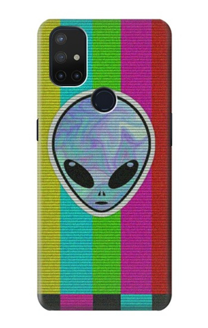 W3437 Extraterrestre Aucun signal Etui Coque Housse et Flip Housse Cuir pour OnePlus Nord N10 5G