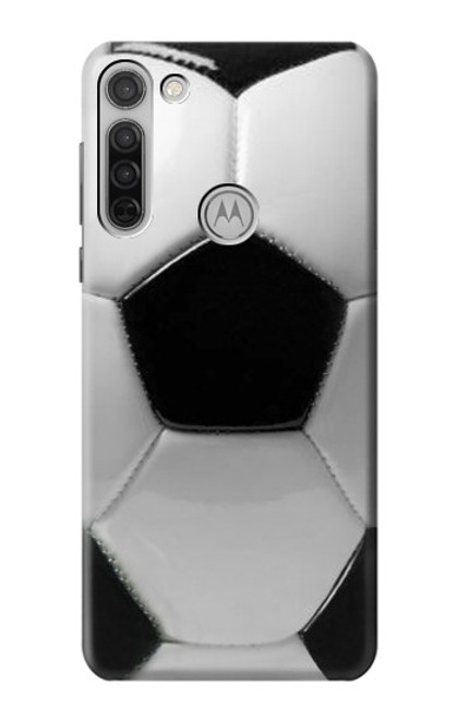 W2964 Football Ballon de football Etui Coque Housse et Flip Housse Cuir pour Motorola Moto G8