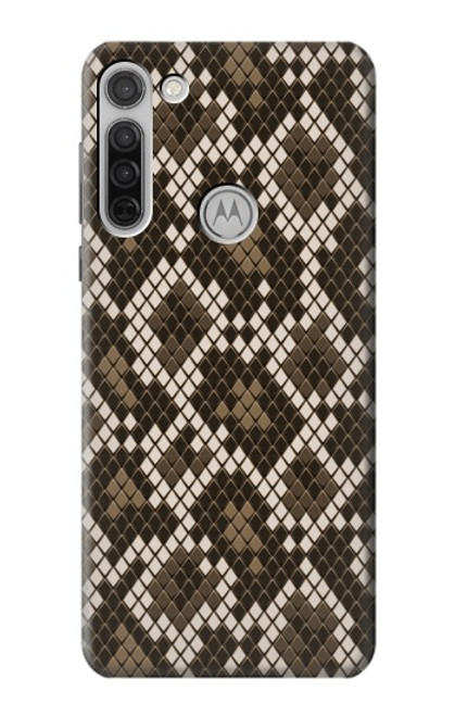 W3389 Seamless Serpent Motif graphique Peau Etui Coque Housse et Flip Housse Cuir pour Motorola Moto G8