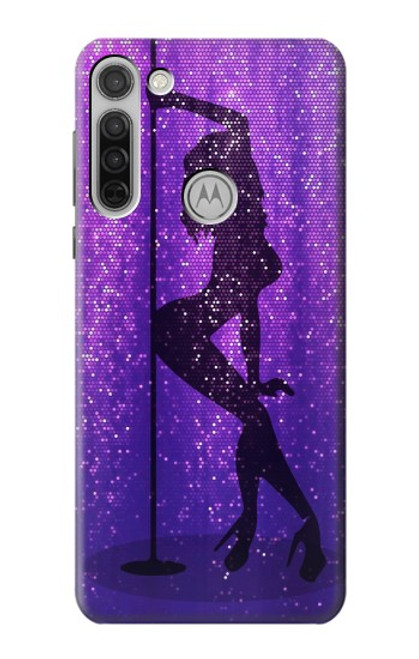 W3400 Pole Dance Etui Coque Housse et Flip Housse Cuir pour Motorola Moto G8