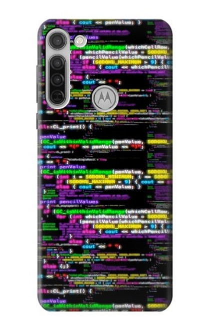 W3420 codage Programmeur Etui Coque Housse et Flip Housse Cuir pour Motorola Moto G8