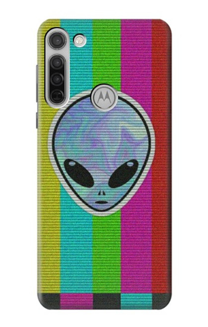 W3437 Extraterrestre Aucun signal Etui Coque Housse et Flip Housse Cuir pour Motorola Moto G8