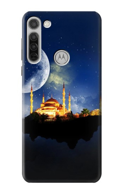 W3506 islamique Ramadan Etui Coque Housse et Flip Housse Cuir pour Motorola Moto G8