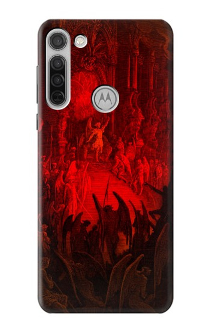 W3583 Paradis perdu Satan Etui Coque Housse et Flip Housse Cuir pour Motorola Moto G8