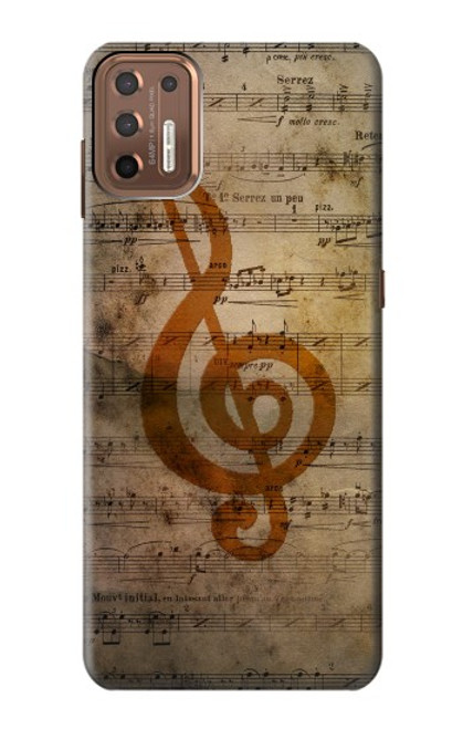 W2368 Note de musique Etui Coque Housse et Flip Housse Cuir pour Motorola Moto G9 Plus