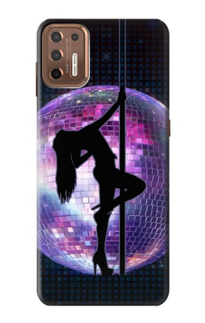 W3284 Disco Pole Fille Danse Etui Coque Housse et Flip Housse Cuir pour Motorola Moto G9 Plus