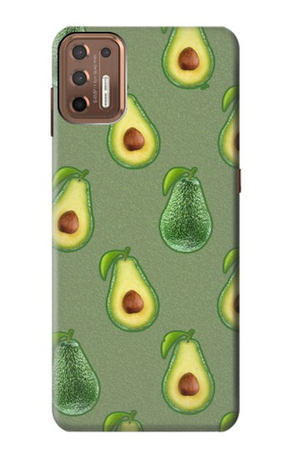 W3285 Motif d'avocat Etui Coque Housse et Flip Housse Cuir pour Motorola Moto G9 Plus