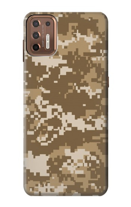 W3294 Armée Tan Coyote Camo Désert Camouflage Etui Coque Housse et Flip Housse Cuir pour Motorola Moto G9 Plus