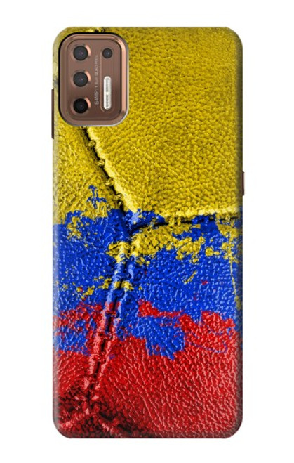 W3306 Colombie Drapeau de football graphique Millésime Etui Coque Housse et Flip Housse Cuir pour Motorola Moto G9 Plus