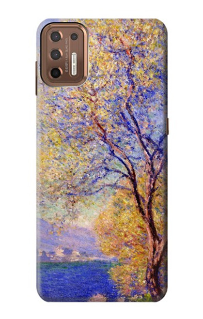 W3339 Claude Monet Antibes vue des jardins Salis Etui Coque Housse et Flip Housse Cuir pour Motorola Moto G9 Plus