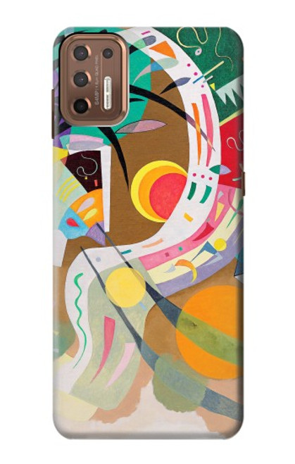 W3346 Vasily Kandinsky Guggenheim Etui Coque Housse et Flip Housse Cuir pour Motorola Moto G9 Plus