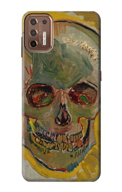 W3359 Vincent Van Gogh Crâne Etui Coque Housse et Flip Housse Cuir pour Motorola Moto G9 Plus