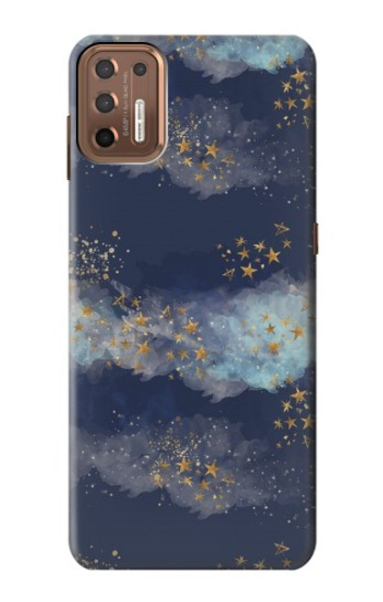 W3364 Ou Ciel Étoile Etui Coque Housse et Flip Housse Cuir pour Motorola Moto G9 Plus