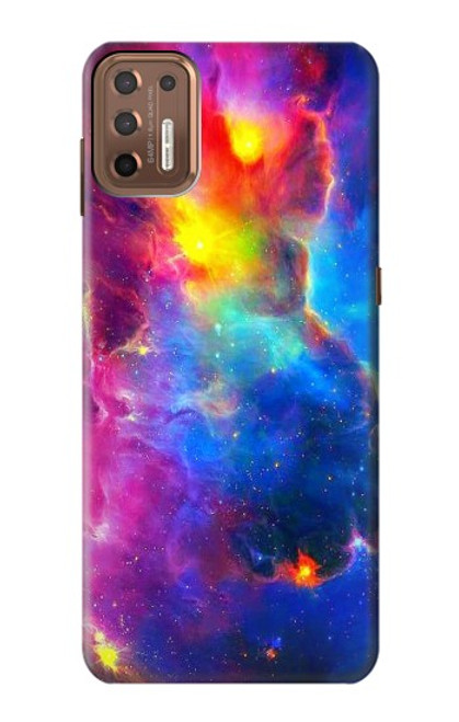 W3371 Ciel de nébuleuse Etui Coque Housse et Flip Housse Cuir pour Motorola Moto G9 Plus