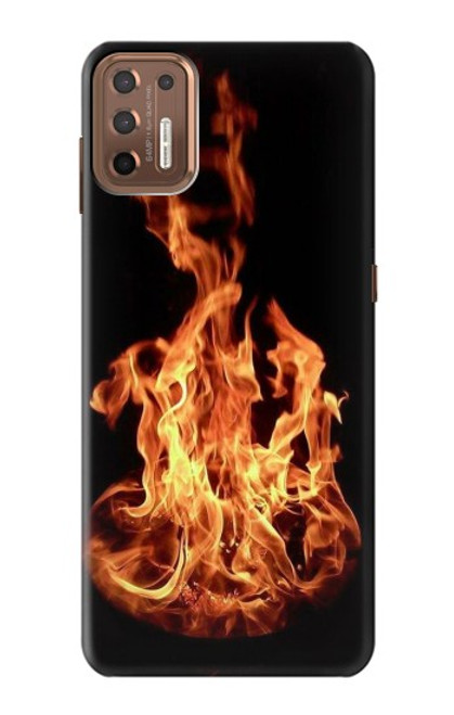 W3379 Cadre d'incendie Etui Coque Housse et Flip Housse Cuir pour Motorola Moto G9 Plus