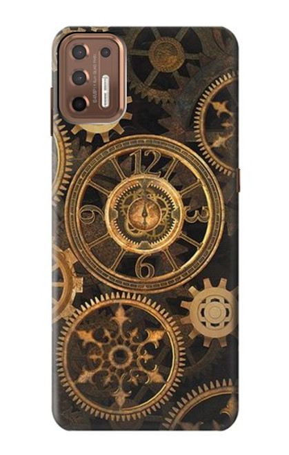 W3442 vitesse d'horloge Etui Coque Housse et Flip Housse Cuir pour Motorola Moto G9 Plus