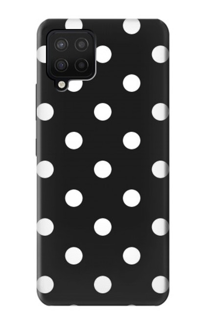 W2299 Noir Pois Etui Coque Housse et Flip Housse Cuir pour Samsung Galaxy A42 5G