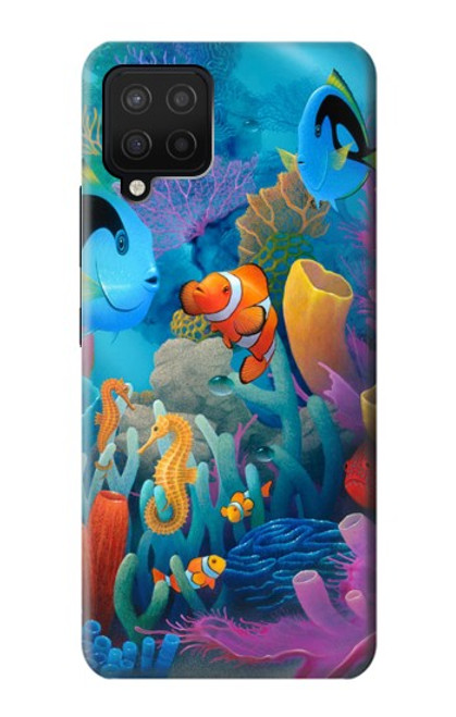 W3227 Monde sous-marin Dessin animé Etui Coque Housse et Flip Housse Cuir pour Samsung Galaxy A42 5G