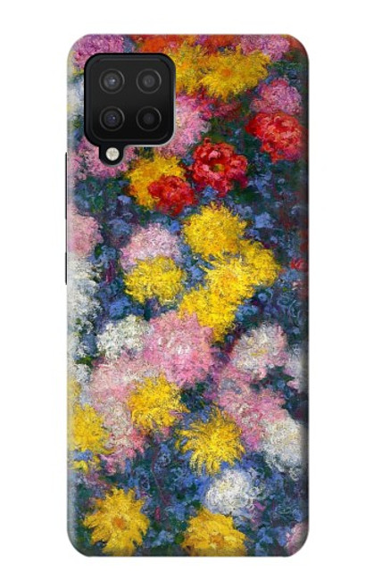 W3342 Claude Monet Chrysanthèmes Etui Coque Housse et Flip Housse Cuir pour Samsung Galaxy A42 5G