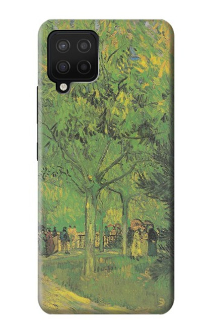 W3748 Van Gogh une ruelle dans un jardin public Etui Coque Housse et Flip Housse Cuir pour Samsung Galaxy A42 5G