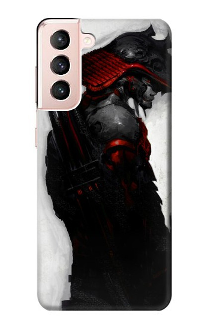 W2111 sombre Samurai Etui Coque Housse et Flip Housse Cuir pour Samsung Galaxy S21 5G