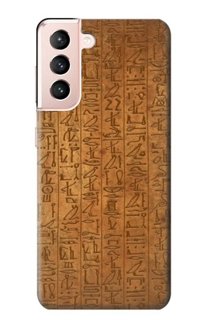 W2805 Égyptien Papyrus d'Ani Etui Coque Housse et Flip Housse Cuir pour Samsung Galaxy S21 5G