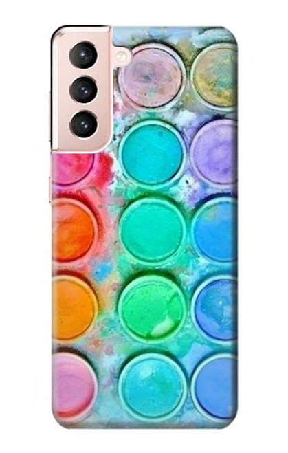 W3235 Mélange aquarelle Etui Coque Housse et Flip Housse Cuir pour Samsung Galaxy S21 5G