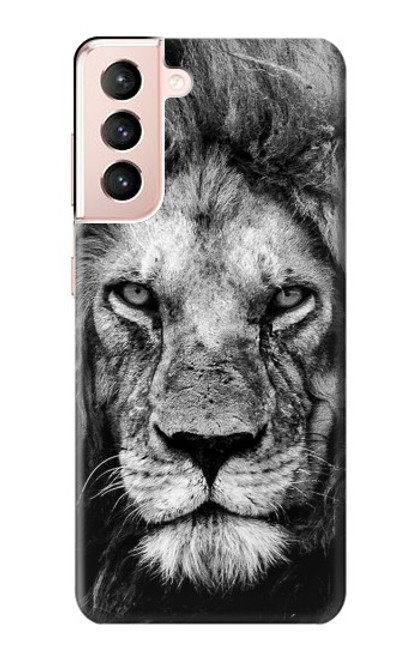 W3372 Lion Visage Etui Coque Housse et Flip Housse Cuir pour Samsung Galaxy S21 5G