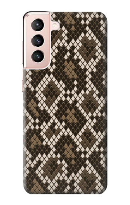 W3389 Seamless Serpent Motif graphique Peau Etui Coque Housse et Flip Housse Cuir pour Samsung Galaxy S21 5G