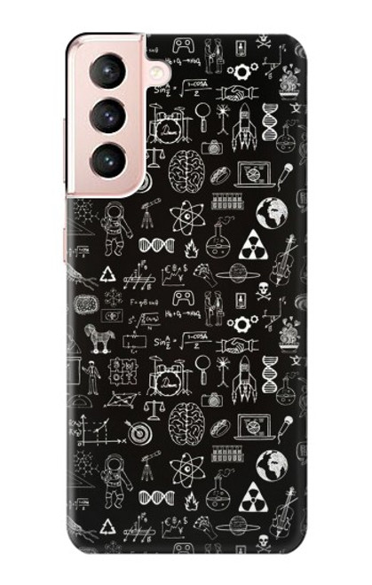 W3426 Noirboard sciences Etui Coque Housse et Flip Housse Cuir pour Samsung Galaxy S21 5G