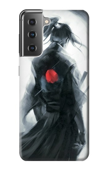 W1339 Japon Samurai Bushido Etui Coque Housse et Flip Housse Cuir pour Samsung Galaxy S21 Plus 5G, Galaxy S21+ 5G