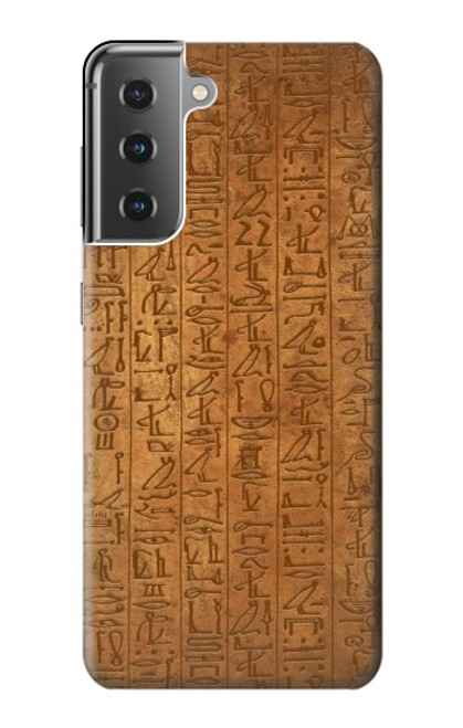 W2805 Égyptien Papyrus d'Ani Etui Coque Housse et Flip Housse Cuir pour Samsung Galaxy S21 Plus 5G, Galaxy S21+ 5G