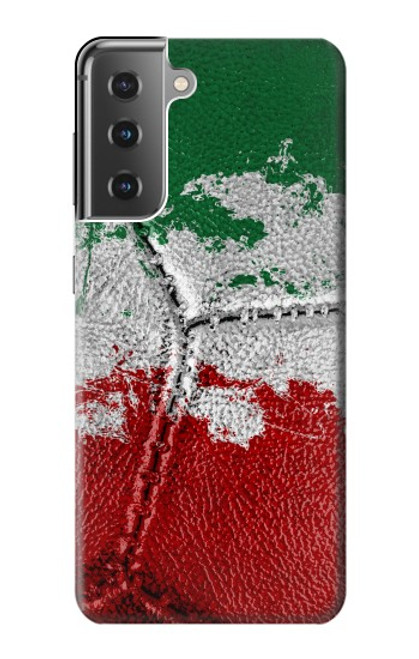 W3318 Italie Drapeau graphique Football Millésime Etui Coque Housse et Flip Housse Cuir pour Samsung Galaxy S21 Plus 5G, Galaxy S21+ 5G