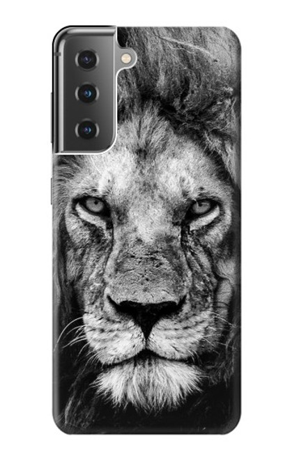 W3372 Lion Visage Etui Coque Housse et Flip Housse Cuir pour Samsung Galaxy S21 Plus 5G, Galaxy S21+ 5G