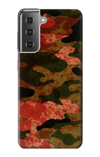 W3393 Camouflage sang Splatter Etui Coque Housse et Flip Housse Cuir pour Samsung Galaxy S21 Plus 5G, Galaxy S21+ 5G