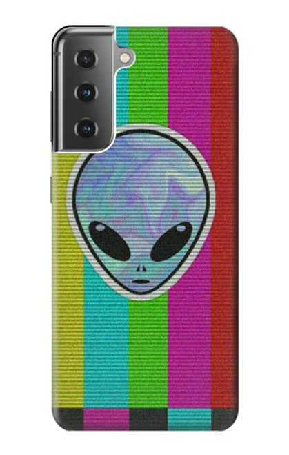 W3437 Extraterrestre Aucun signal Etui Coque Housse et Flip Housse Cuir pour Samsung Galaxy S21 Plus 5G, Galaxy S21+ 5G