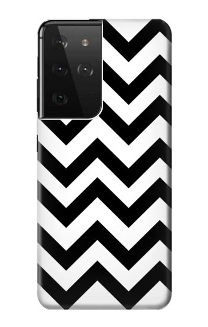 W1613 Chevron Zigzag Etui Coque Housse et Flip Housse Cuir pour Samsung Galaxy S21 Ultra 5G