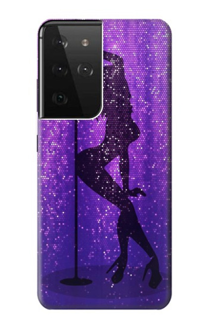 W3400 Pole Dance Etui Coque Housse et Flip Housse Cuir pour Samsung Galaxy S21 Ultra 5G