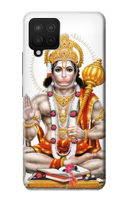 W3186 Hanuman Chalisa Hindi Hindu Etui Coque Housse et Flip Housse Cuir pour Samsung Galaxy A12