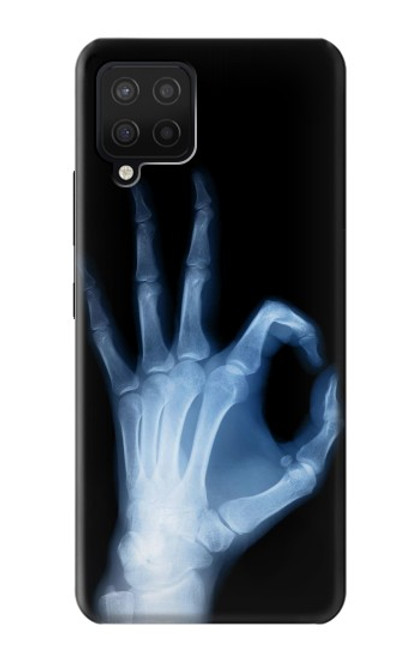 W3239 X-Ray Geste de la main OK Etui Coque Housse et Flip Housse Cuir pour Samsung Galaxy A12