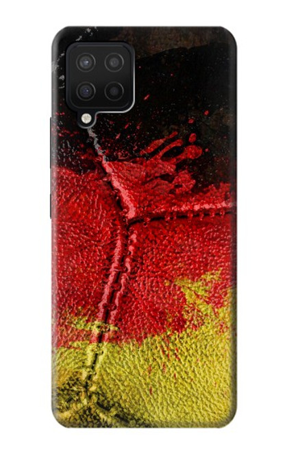 W3303 Allemagne Drapeau graphique Football Millésime Etui Coque Housse et Flip Housse Cuir pour Samsung Galaxy A12