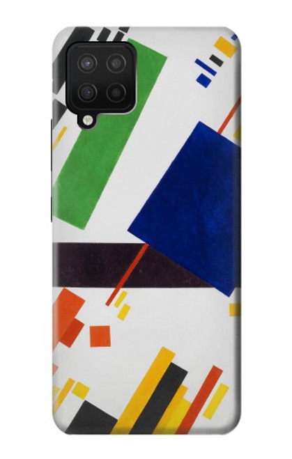 W3343 Kazimir Malevitch Composition suprématiste Etui Coque Housse et Flip Housse Cuir pour Samsung Galaxy A12