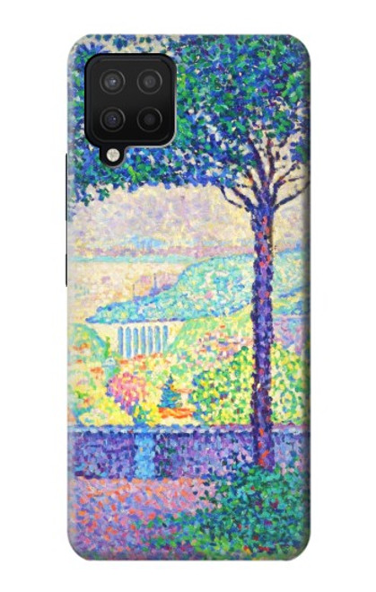 W3349 Paul Signac Terrasse de Meudon Etui Coque Housse et Flip Housse Cuir pour Samsung Galaxy A12