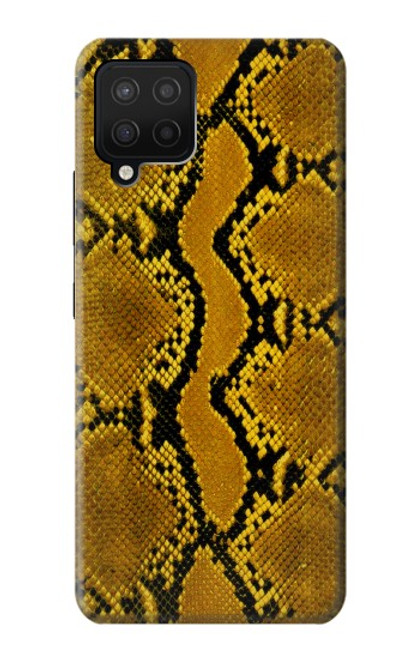 W3365 Python Imprimer Jaune graphique Peau Etui Coque Housse et Flip Housse Cuir pour Samsung Galaxy A12