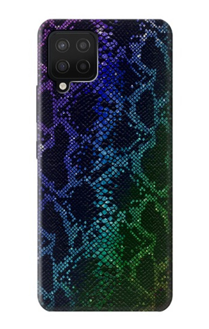 W3366 Arc en ciel Python graphique Imprimer Peau Etui Coque Housse et Flip Housse Cuir pour Samsung Galaxy A12