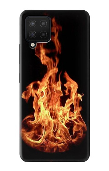 W3379 Cadre d'incendie Etui Coque Housse et Flip Housse Cuir pour Samsung Galaxy A12