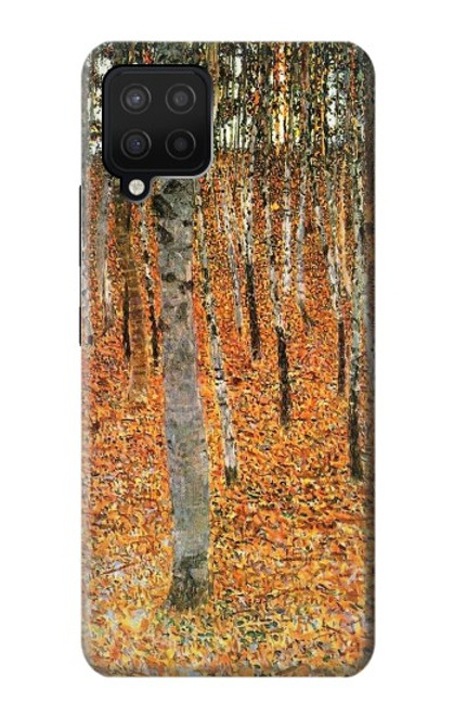 W3380 Gustav Klimt Bouleau Forêt Etui Coque Housse et Flip Housse Cuir pour Samsung Galaxy A12