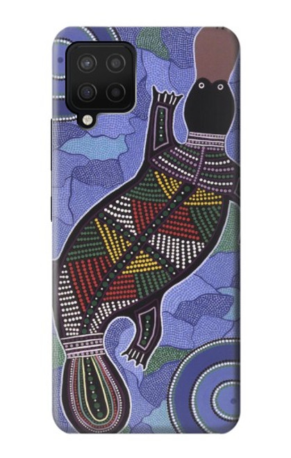 W3387 Platypus Art aborigène d'Australie Etui Coque Housse et Flip Housse Cuir pour Samsung Galaxy A12