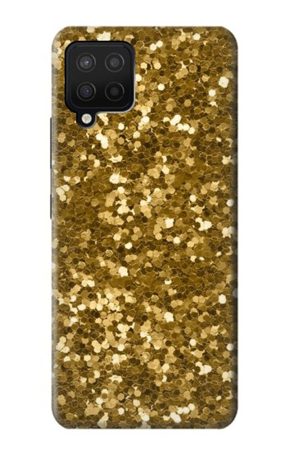 W3388 Imprimer or Glitter Graphic Etui Coque Housse et Flip Housse Cuir pour Samsung Galaxy A12