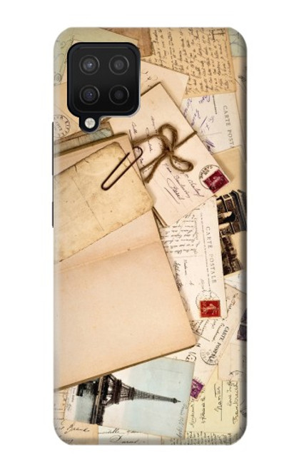 W3397 cartes postales souvenirs Etui Coque Housse et Flip Housse Cuir pour Samsung Galaxy A12